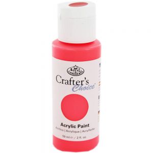 Farba akrylowa R&L Crafter's Choice 59ml, Czerwona/Fluorescent Scarlet